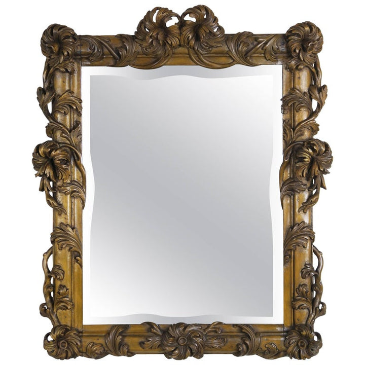 19th Century Italian Gilt Wood Mirror