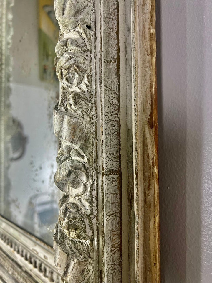 19th C. French Painted Mirror