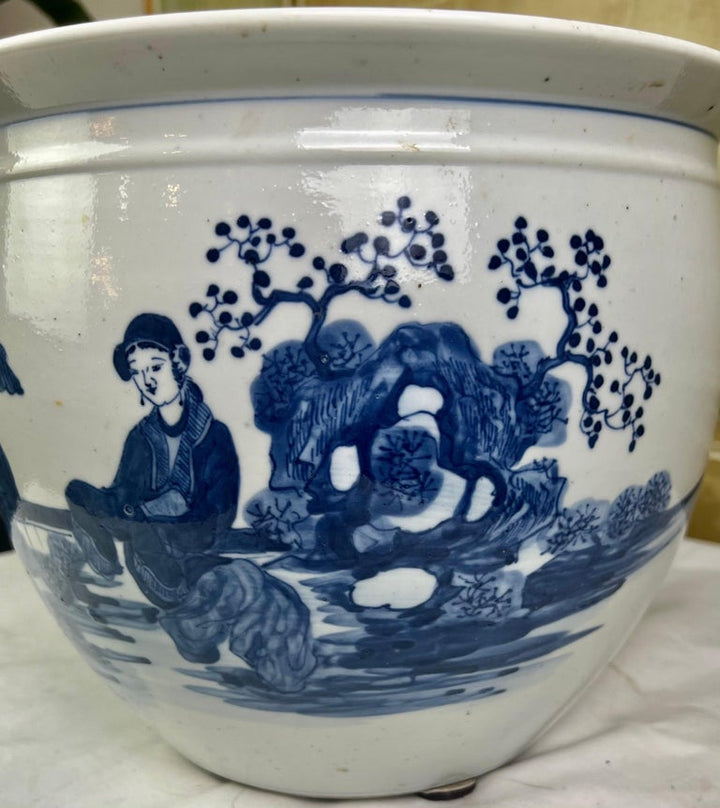 19th C. Blue & White Chinese Export Planter