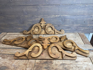 Benton Rustic Wall Door Topper-Waxed Brown-ER-24x10 inches