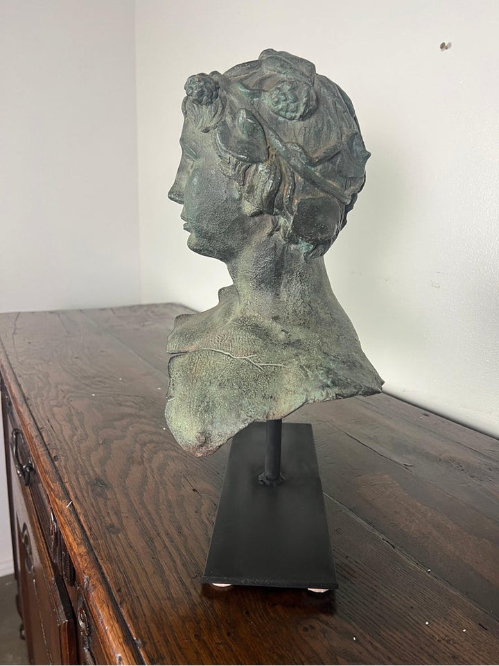 19th C. French Bronze Head of a Boy