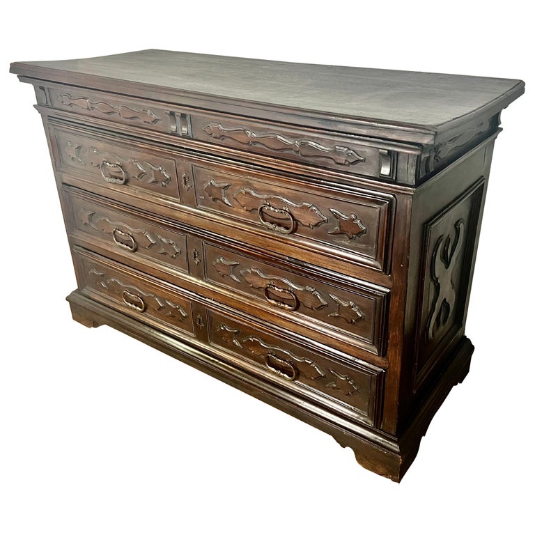 19th C. Italian Walnut Chest of Drawers