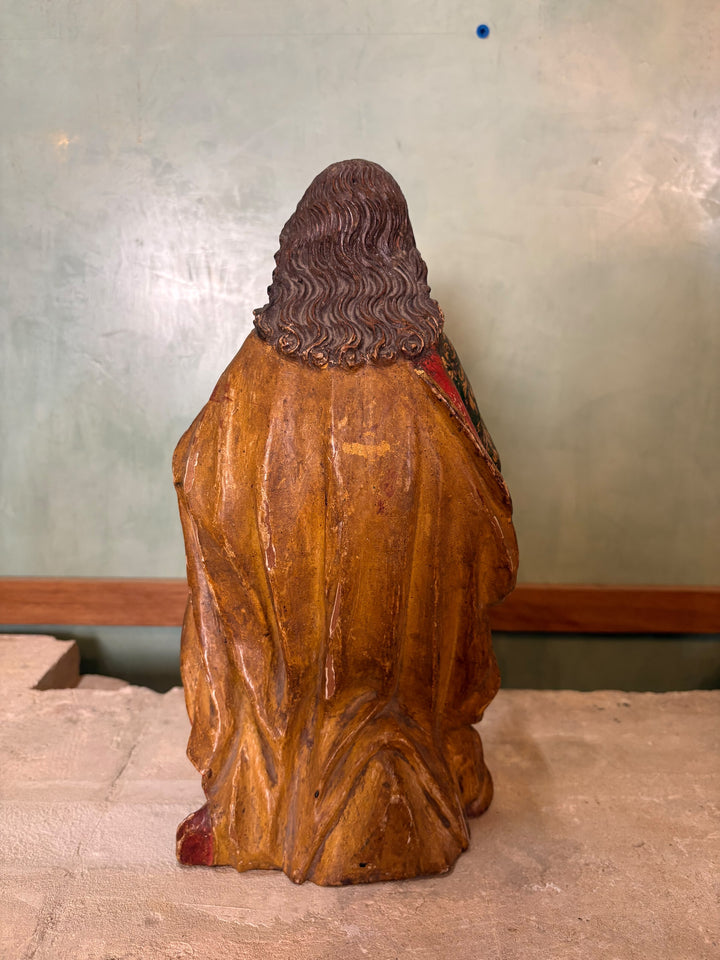 18th Century Spanish Colonial Santos - Kneeling C