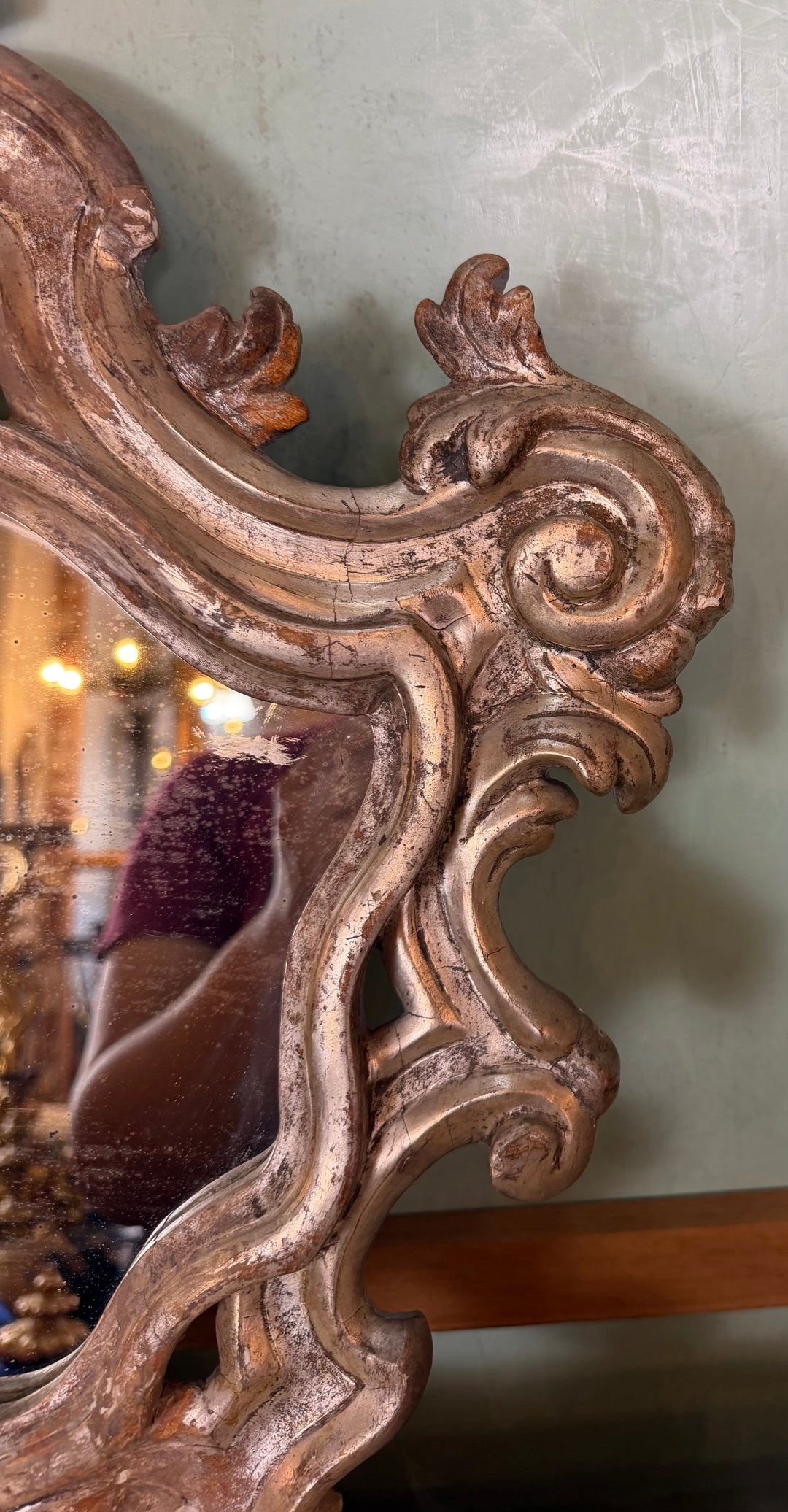 18th Century Venetian Rococo Cartouche Mirror