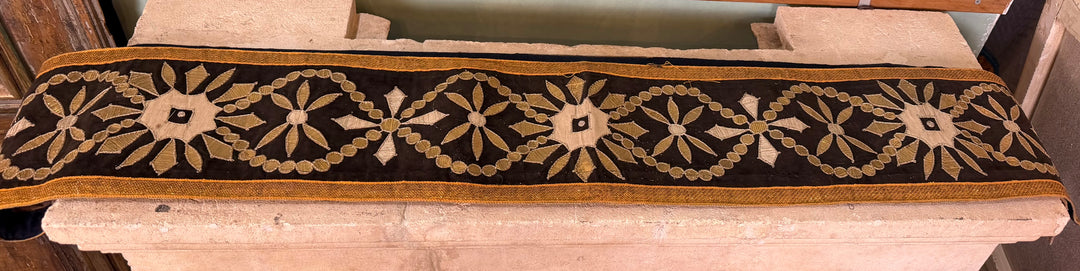 Antique 18th Century Ecclesiastical Textile - Gold and Silver Metallic Embroidery