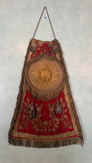 19th Century French Ecclesiastical Banner - Eucharistic Sunburst / Sol de Mayo