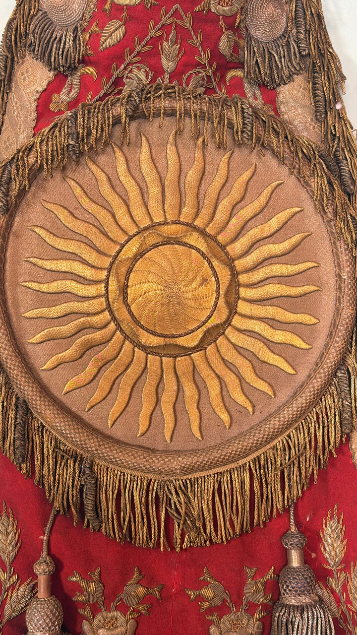 19th Century French Ecclesiastical Banner - Eucharistic Sunburst / Sol de Mayo