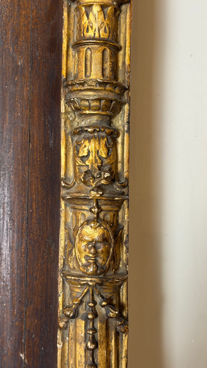 Antique 17th Century Spanish Baroque Giltwood Wall Niche