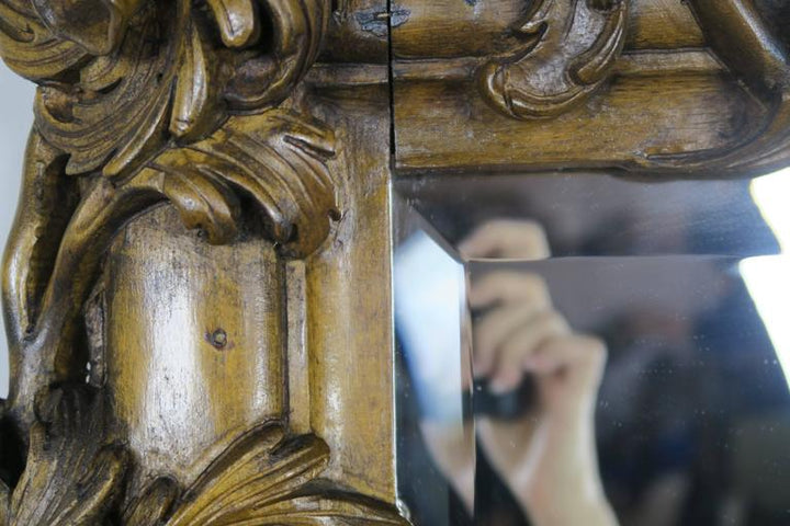 19th Century Italian Gilt Wood Mirror