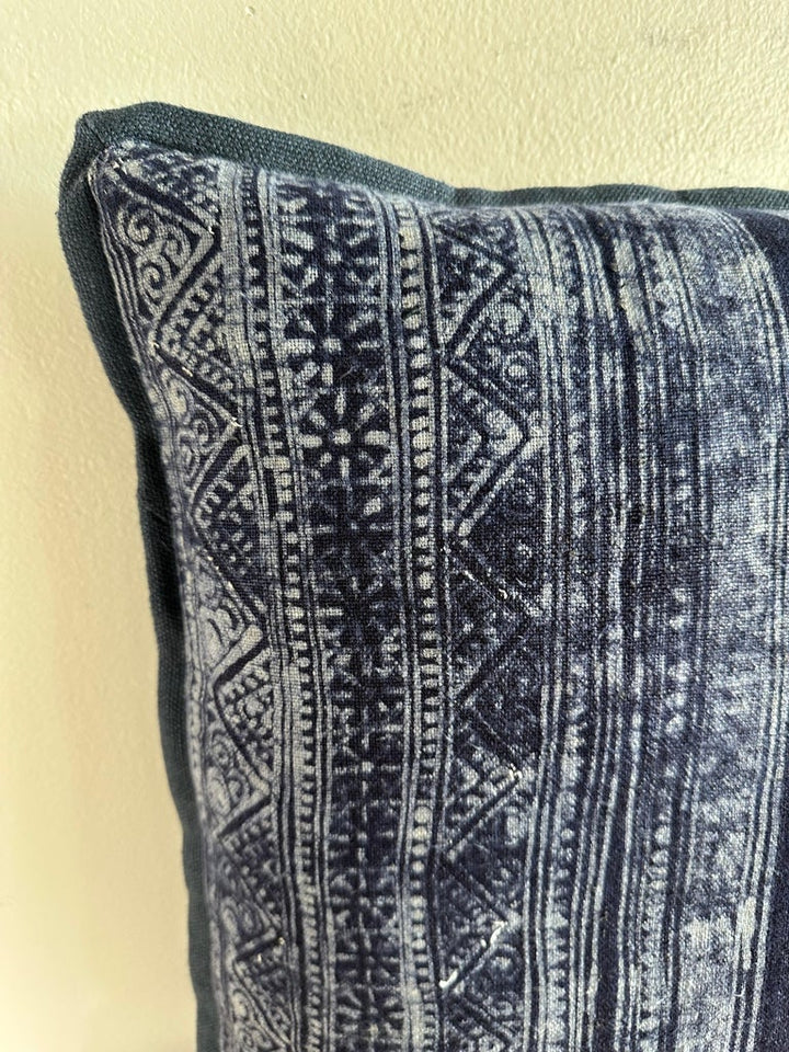 Indigo Batik Textile Pillow