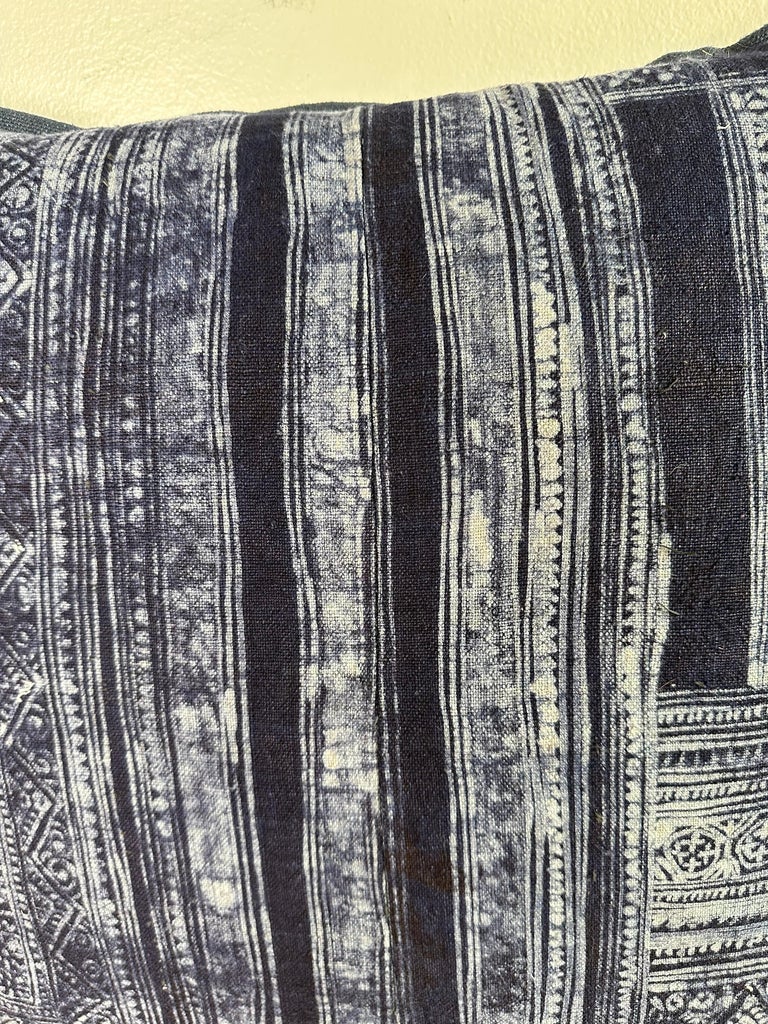 Indigo Batik Textile Pillow