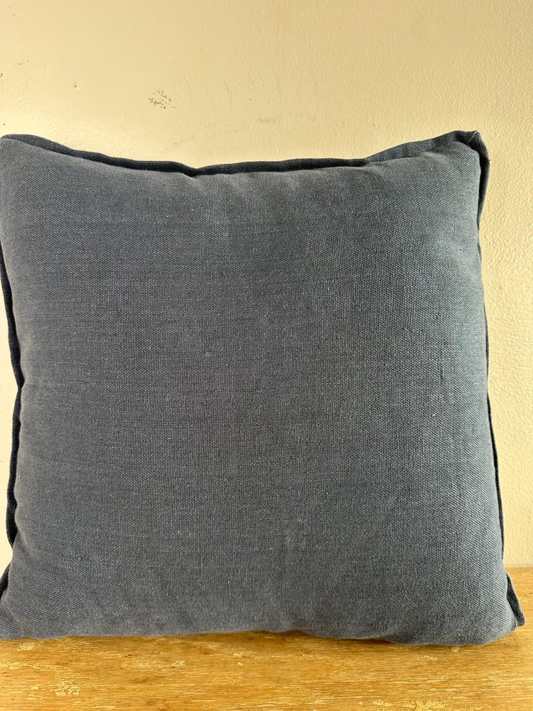 Indigo Batik Textile Pillow