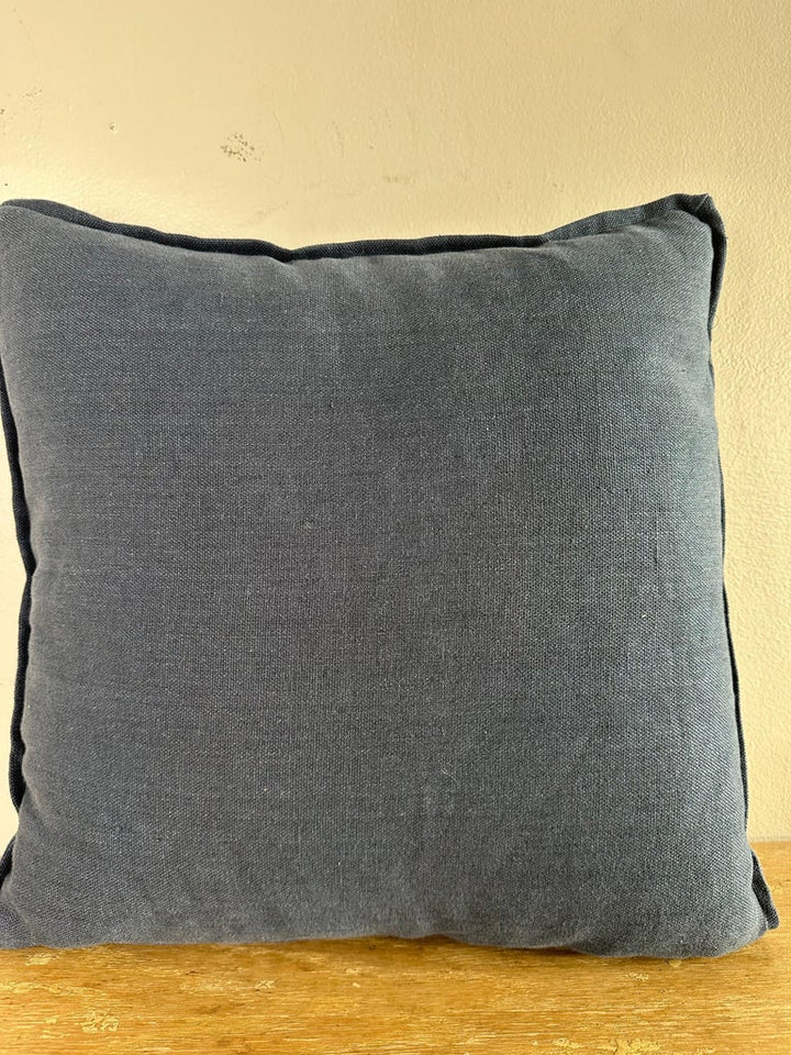 Indigo Batik Textile Pillow
