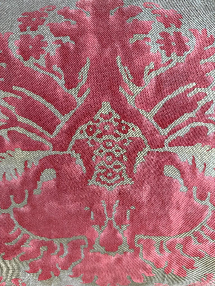Custom Fortuny Cotton and Silk Decorative Pillow