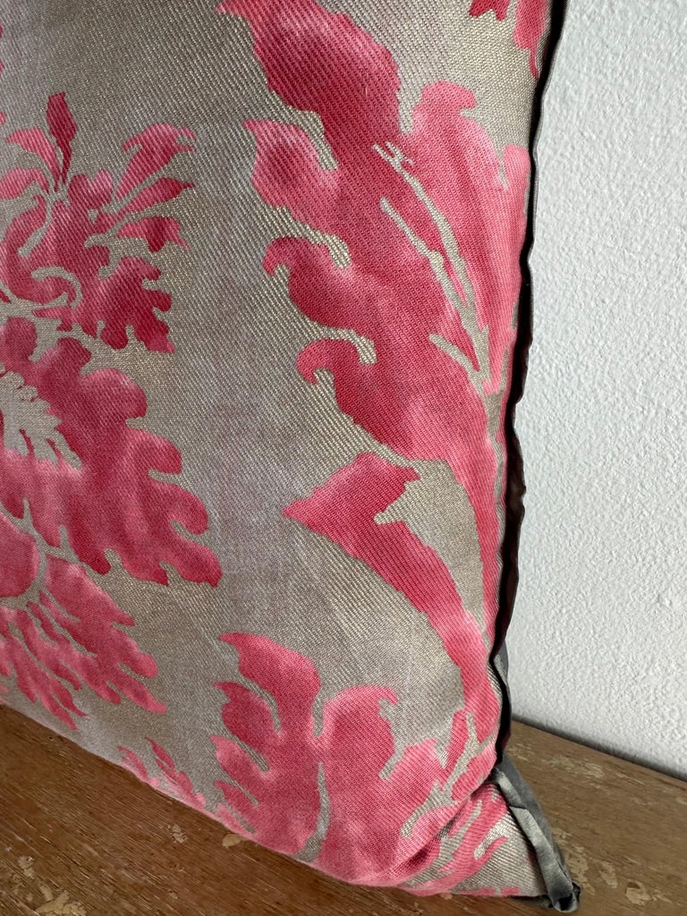 Custom Fortuny Cotton and Silk Decorative Pillow