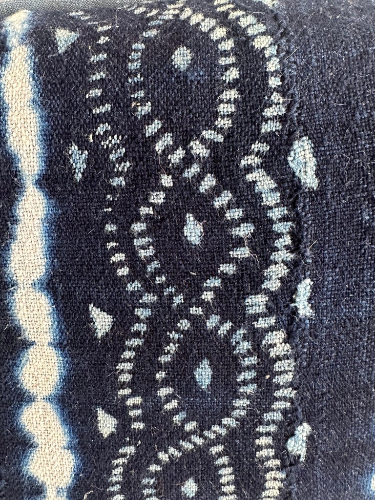 Indigo Tribal Textile Decorative Pillow