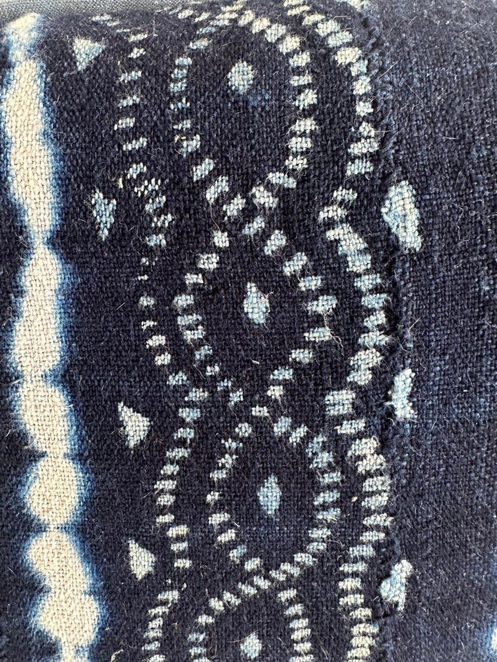 Indigo Tribal Textile Decorative Pillow