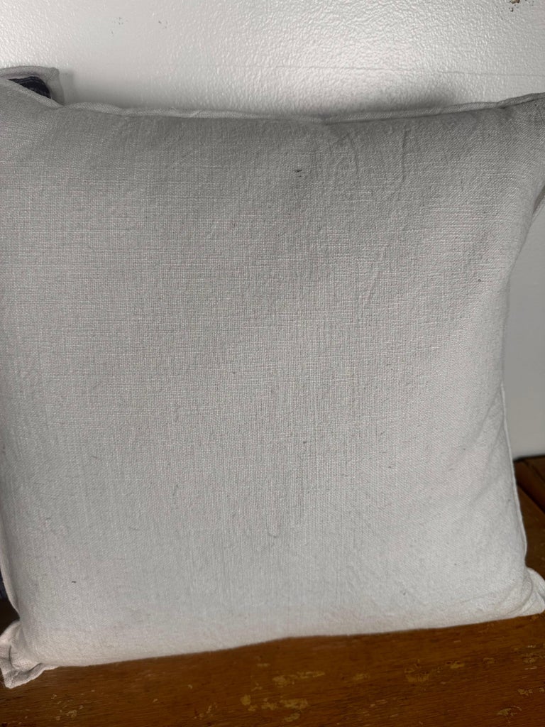 Pair of Blue & White Batik Pillows