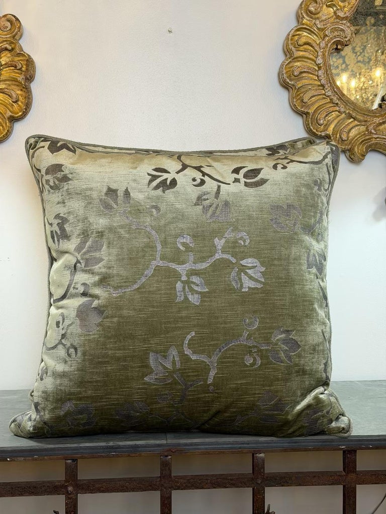 Pair of Stenciled Nomi Velvet Pillows