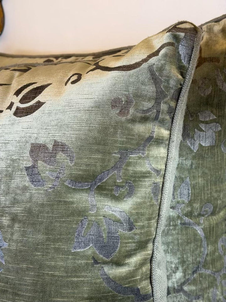 Pair of Stenciled Nomi Velvet Pillows