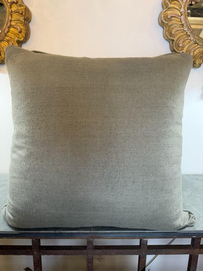 Pair of Stenciled Nomi Velvet Pillows