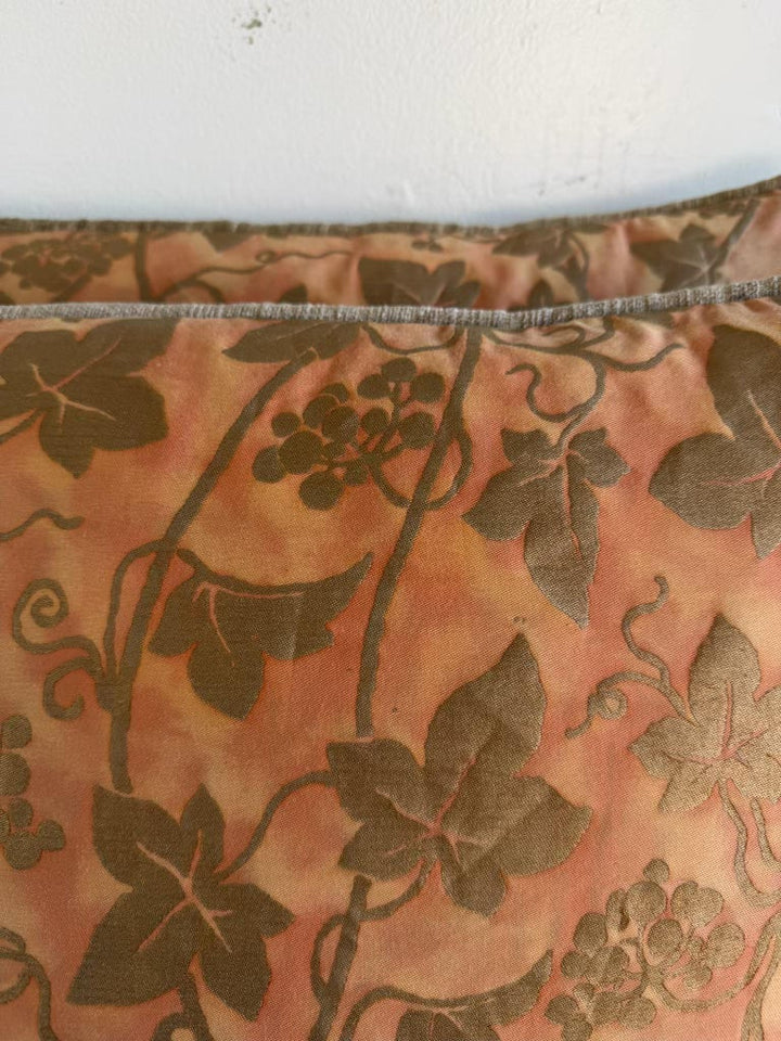 Pair of Fortuny “Moresco” Textile Pillows with Velvet Backs