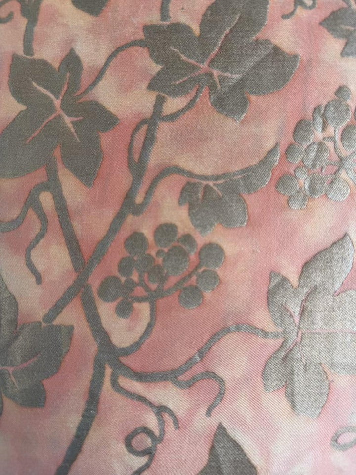 Pair of Fortuny “Moresco” Textile Pillows with Velvet Backs