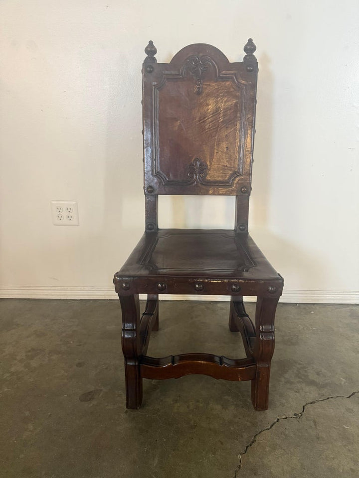 Set of eight Spanish Renaissance Revival Dining Chairs