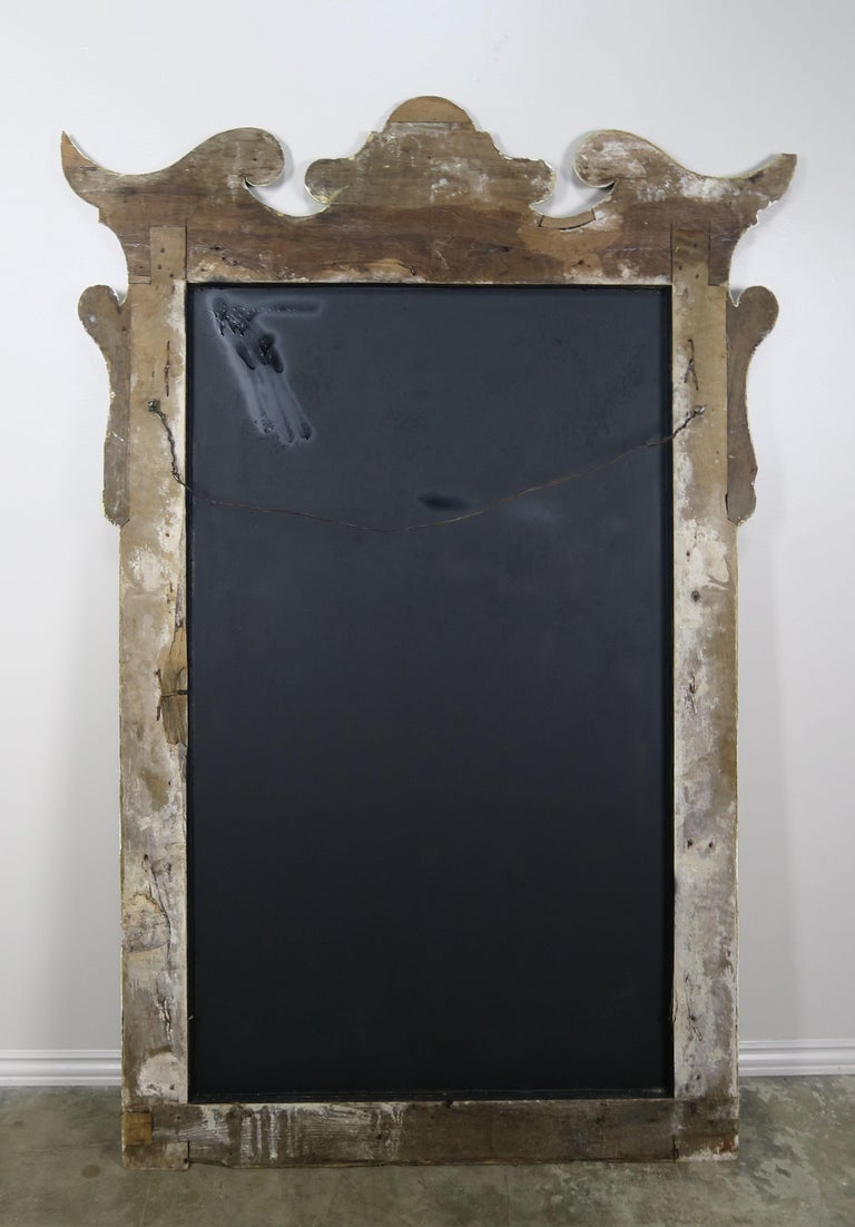 19th Century Italian Faux Marble Painted Mirror