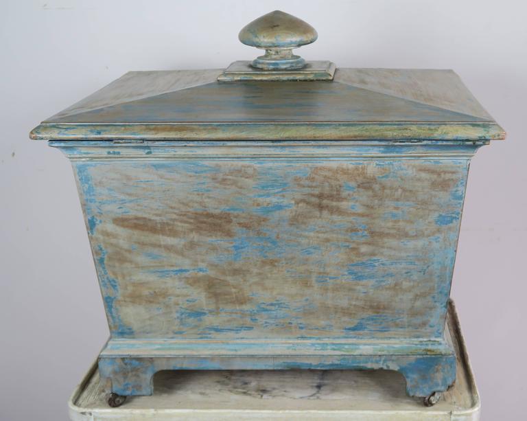 19th Century English Painted Wine Cooler