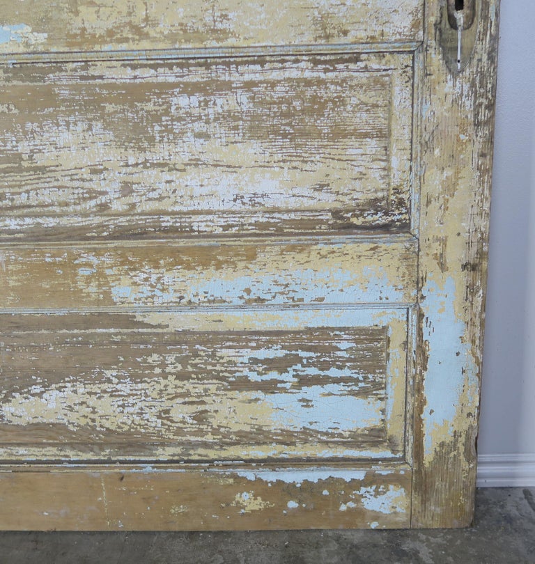 19th Century French Painted Barn Door