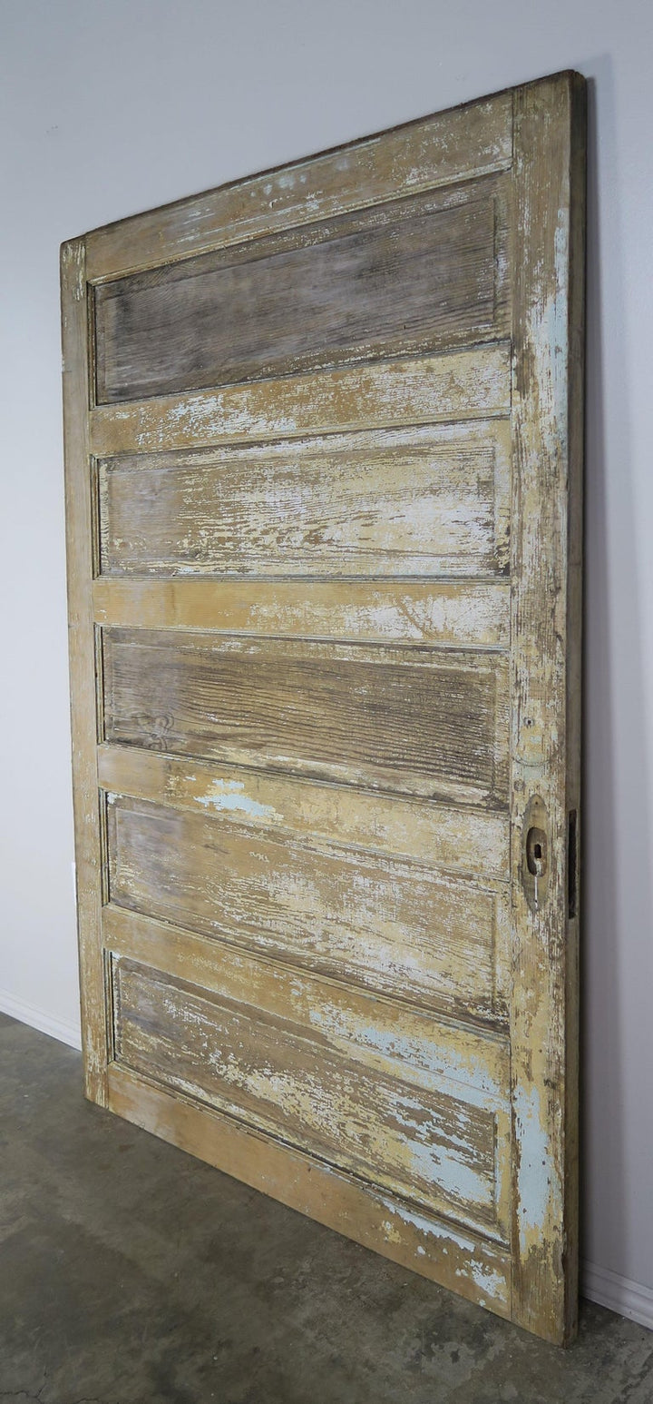 19th Century French Painted Barn Door