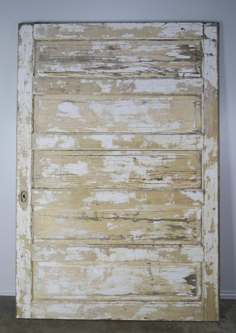 19th Century French Painted Barn Door