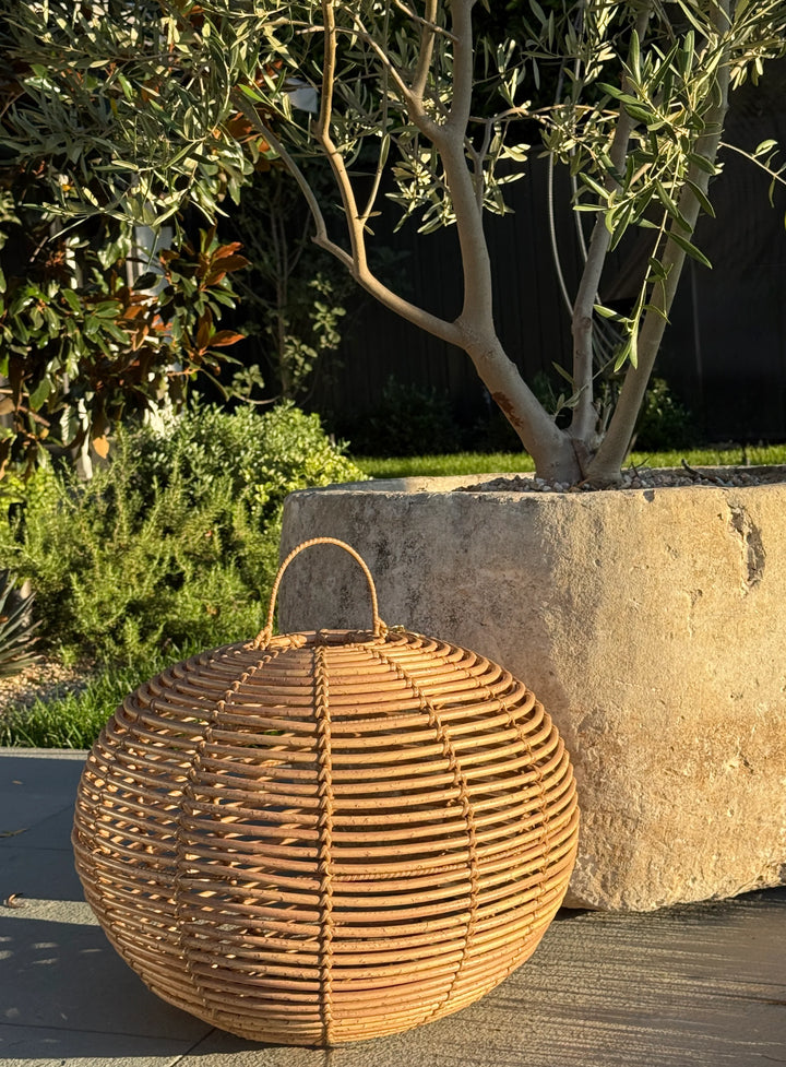 Round Natural Lantern