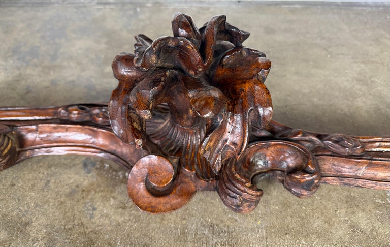 European Baroque Revival Coffee Table with Onyx Stone Top, Late 19th Century
