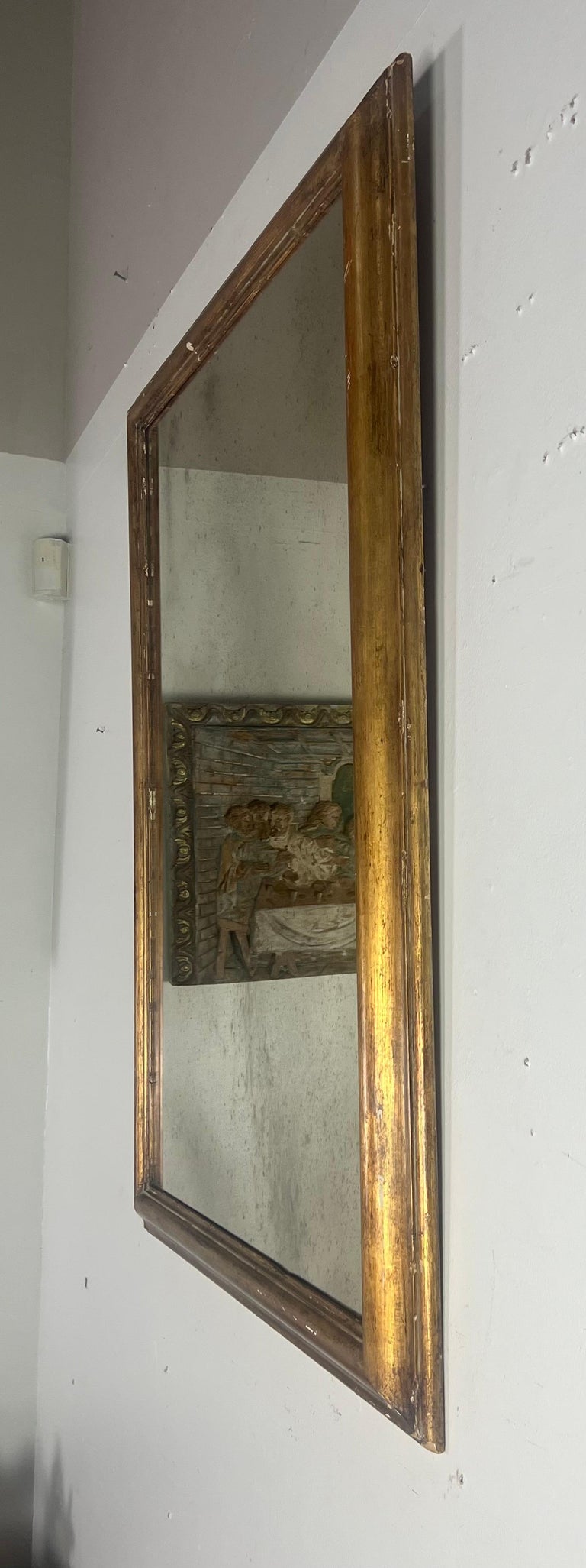 19th C. French Gold Leaf Mirror