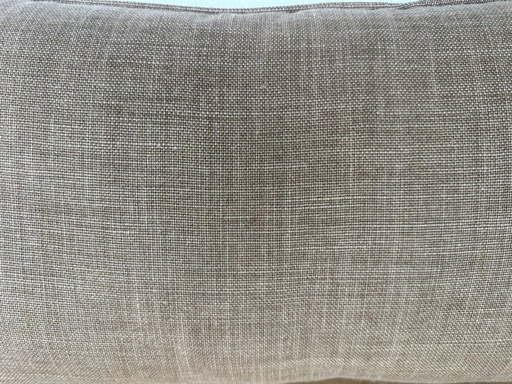 Nomi Smokey-Gray Velvet Stenciled Pillow