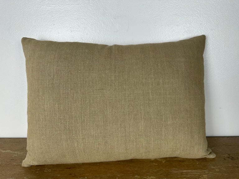 Printed Linen Floral Pillow