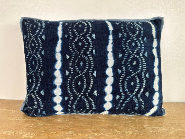 Indigo Tribal Textile Decorative Pillow