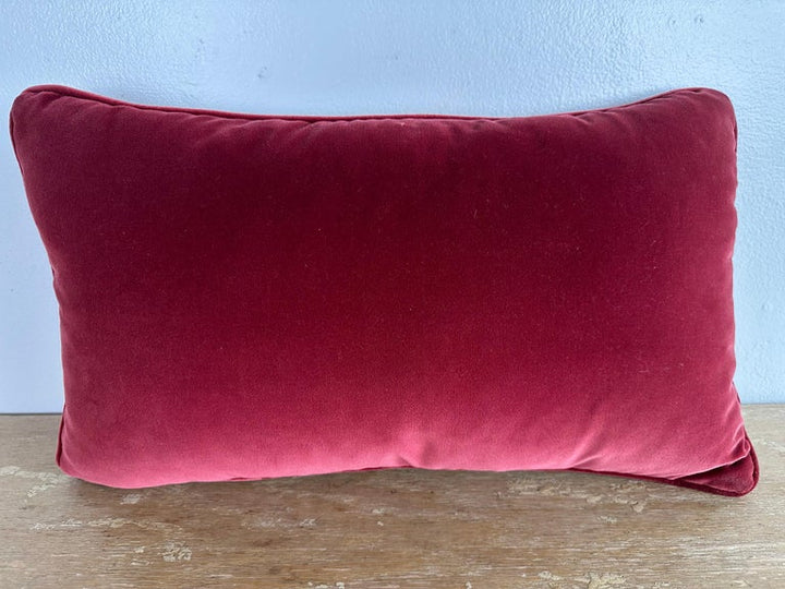 Fortuny Textile Pillow with Jeweled Velvet Back