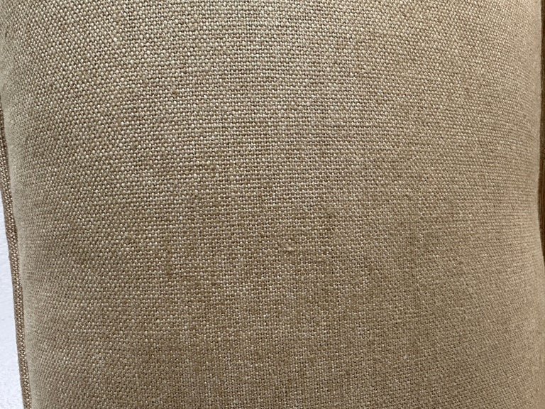 Velvet Nomi Stenciled Pillow with Linen Back