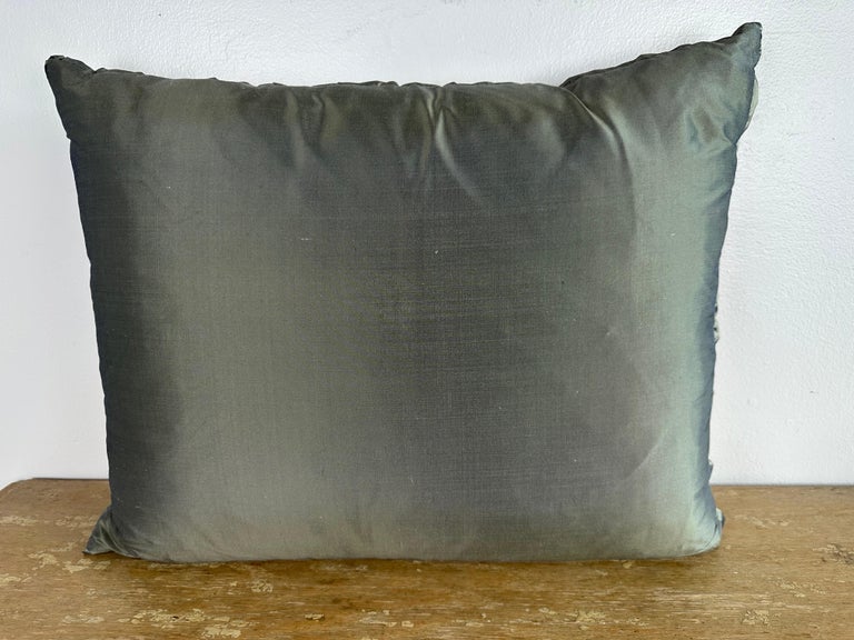 Custom Fortuny Cotton and Silk Decorative Pillow