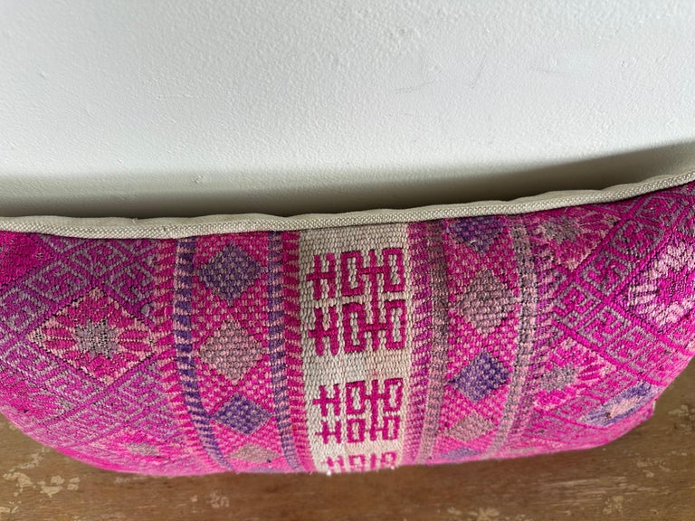 Antique Tribal Textile Lumbar Pillow