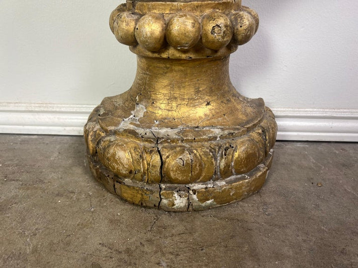 19th Century Monumental Italian Giltwood Urn