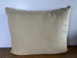 Hand Stenciled Linen Pillow