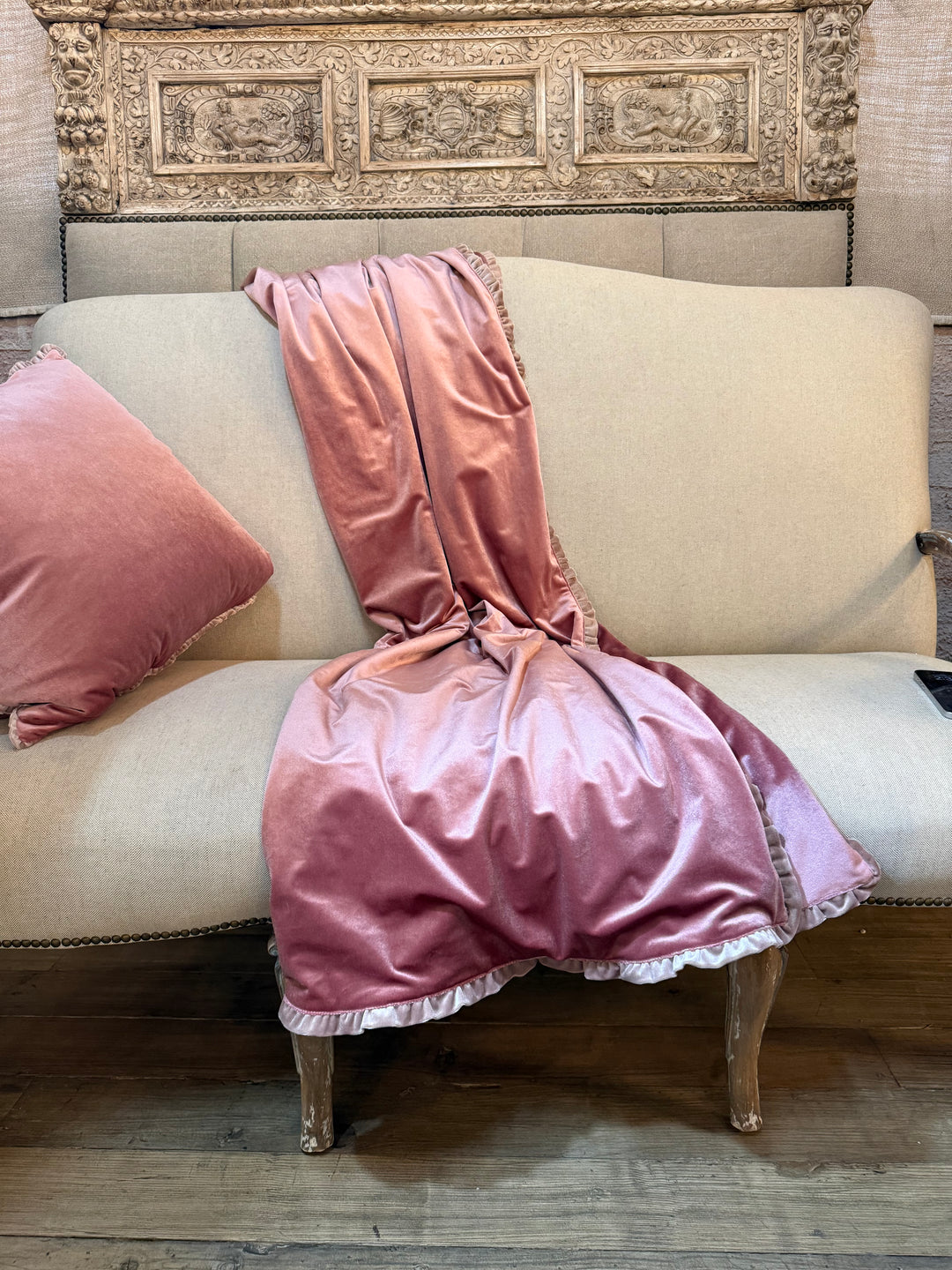 Silk Velvet Heirloom Throw by Miamar Home