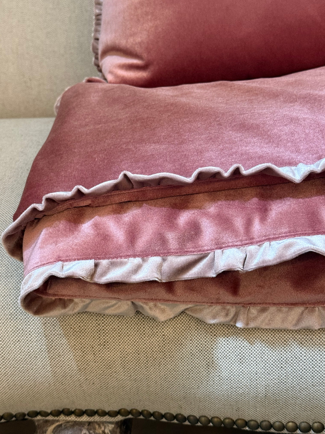 Silk Velvet Heirloom Throw by Miamar Home