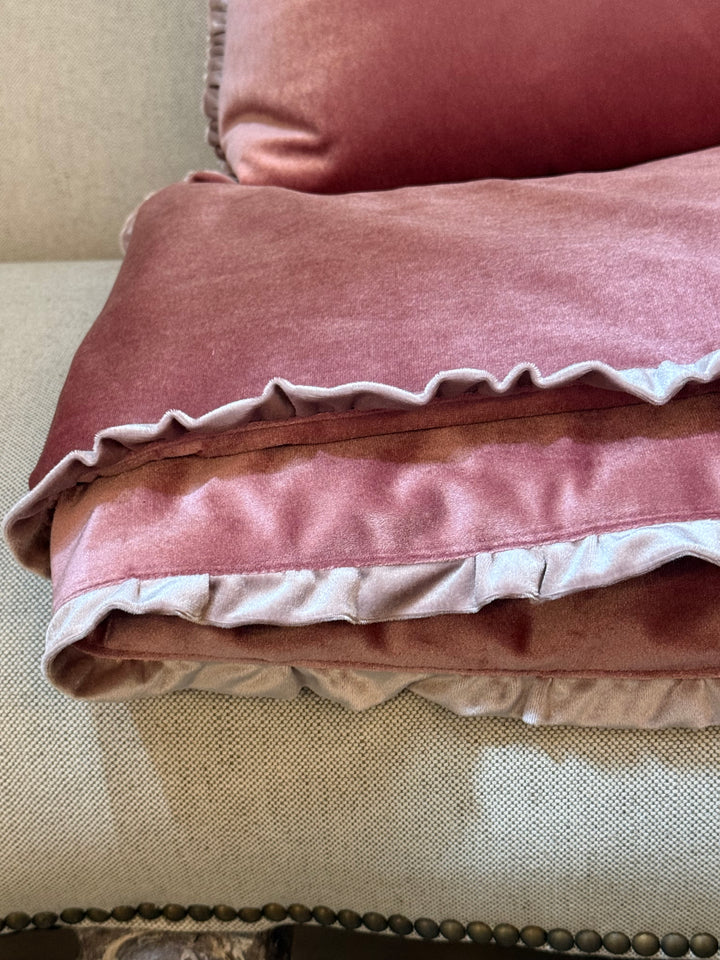 Silk Velvet Heirloom Throw by Miamar Home