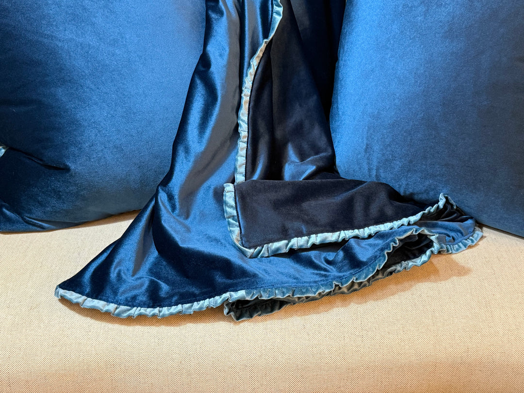 Silk Velvet Heirloom Throw by Miamar Home