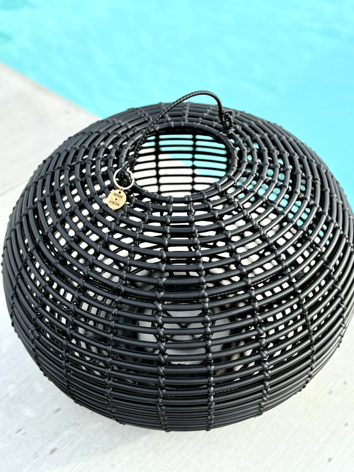 Round Black Lantern